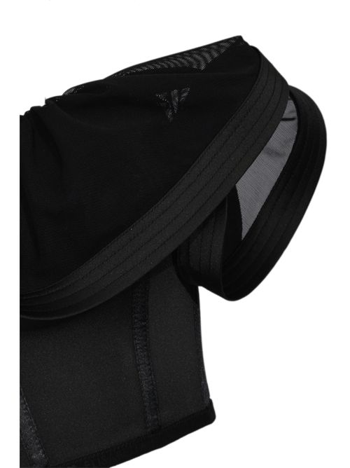 Top in raso con maxi ruche Elisabetta Franchi | TO03962E2110